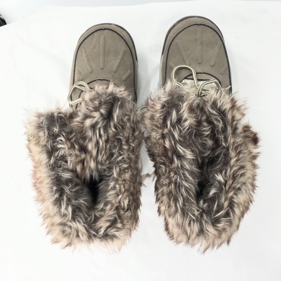 Bearpaw Women Boots Faux Fur Winter Waterproof Sheep Skin Lining Brown Sz 8 - Picture 7 of 16